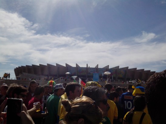 Eso que está atrás es la cancha